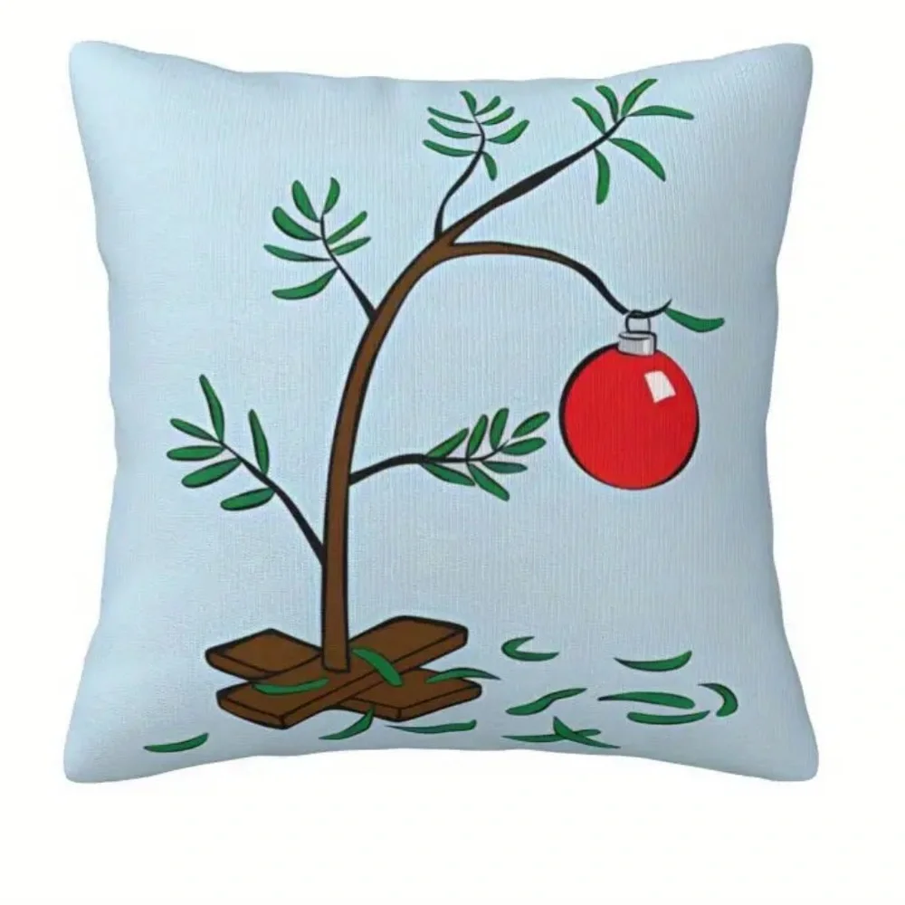 Charlie Brown Christmas Tree Pillow Cover, NWT
